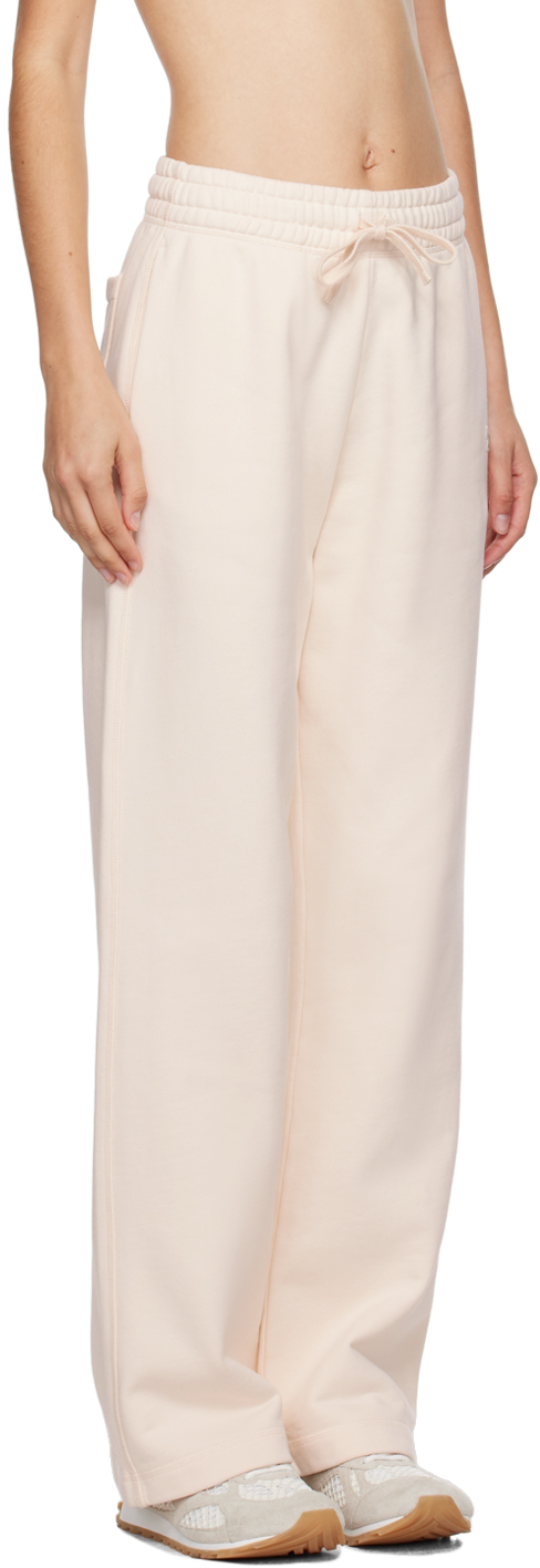 Maison Kitsuné Off-white Baby Fox Patch Lounge Pants In P705 Fresh Cotton