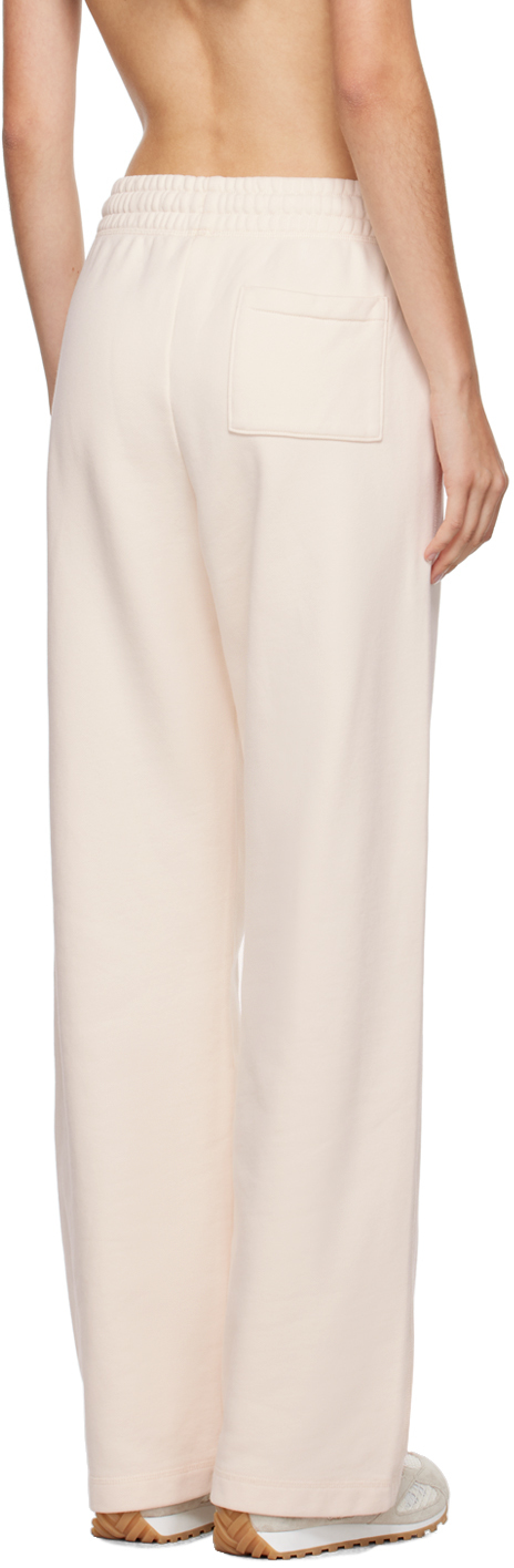 Maison Kitsuné Off-white Baby Fox Patch Lounge Pants In P705 Fresh Cotton