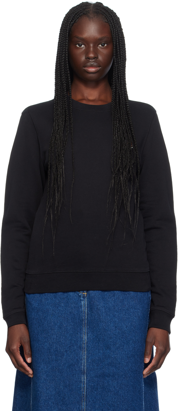 Shop Maison Kitsuné Black Fox Head Sweatshirt In P199 Black