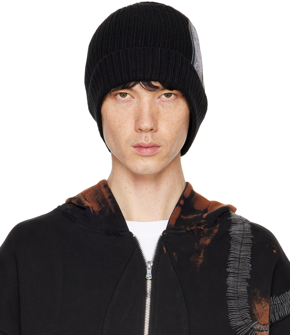 WHO DECIDES WAR BLACK WINDOW SKULLY BEANIE 