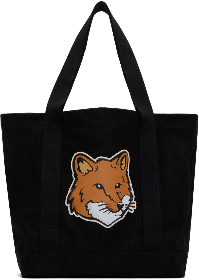 Fox Head Clothes Maison Kitsuné - Fox Head XL Tote Nine Tailed Fox