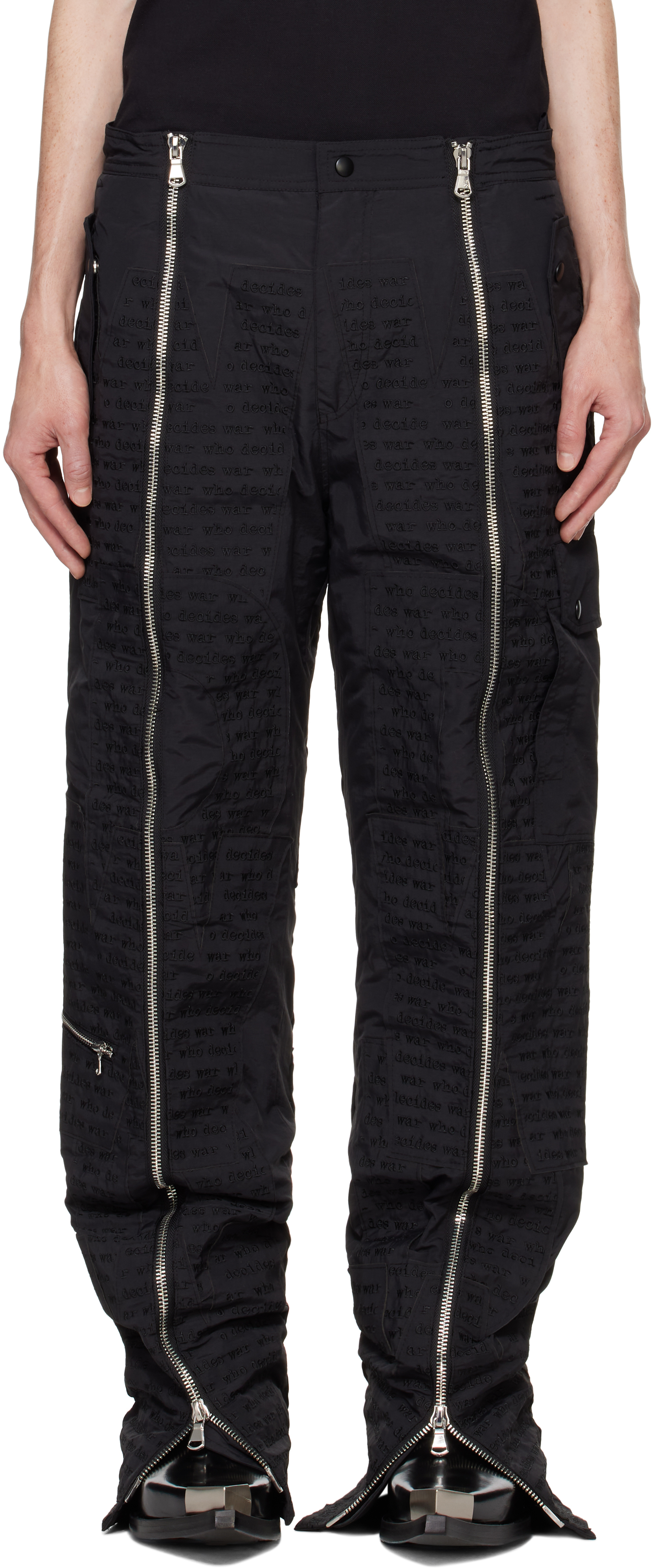 Who Decides War Black 'wdw' Ski Cargo Pants In Coal