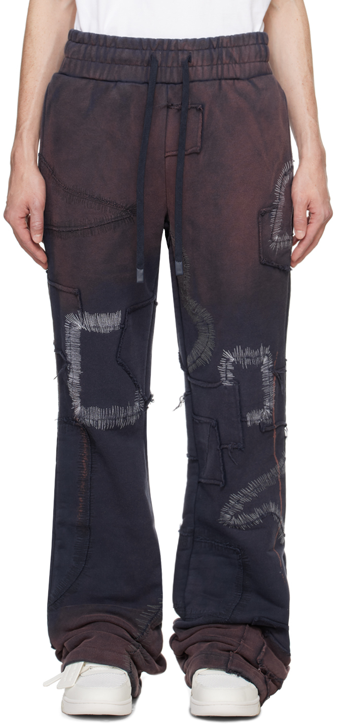 Shop Who Decides War Navy Vintage Sweatpants In Violet