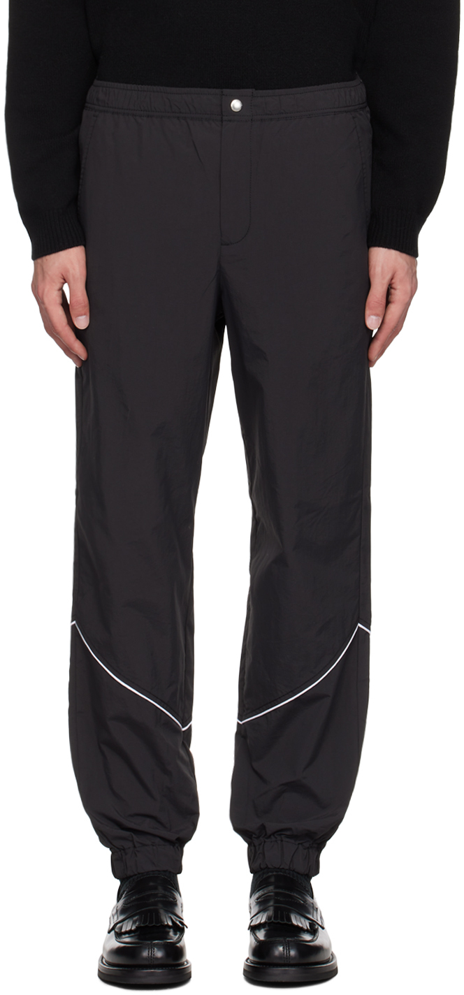 Maison Kitsuné Black Technical Trousers