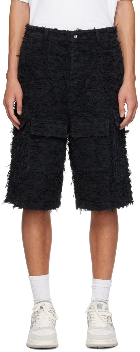 SSENSE Exclusive Black Husk Denim Shorts