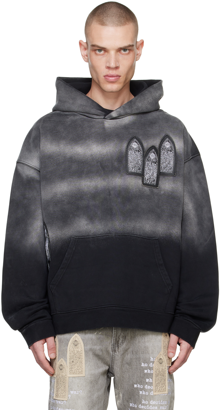 Shop Who Decides War Gray Faded Hoodie In Coal