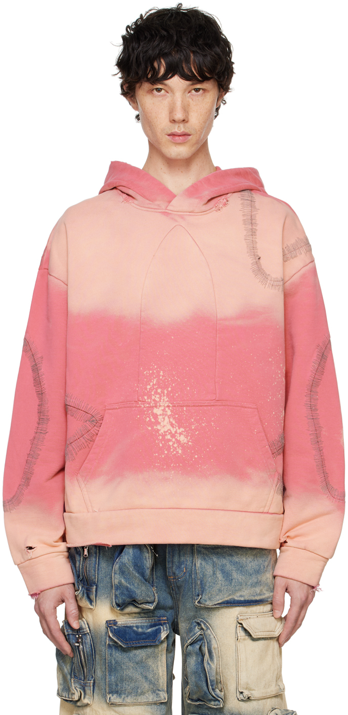 Shop Who Decides War Pink Windowed Hoodie In Rose