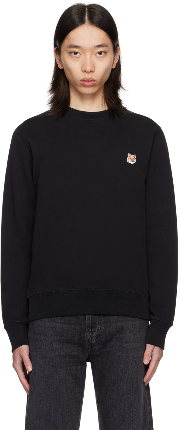 Maison Kitsuné Navy Fox Head Regular Sweatshirt