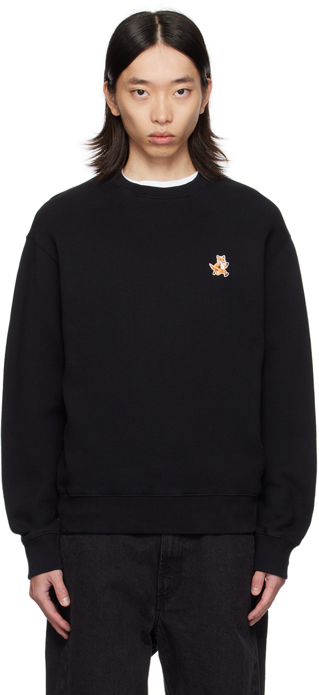 Maison Kitsuné Black Speedy Fox Comfort Sweatshirt