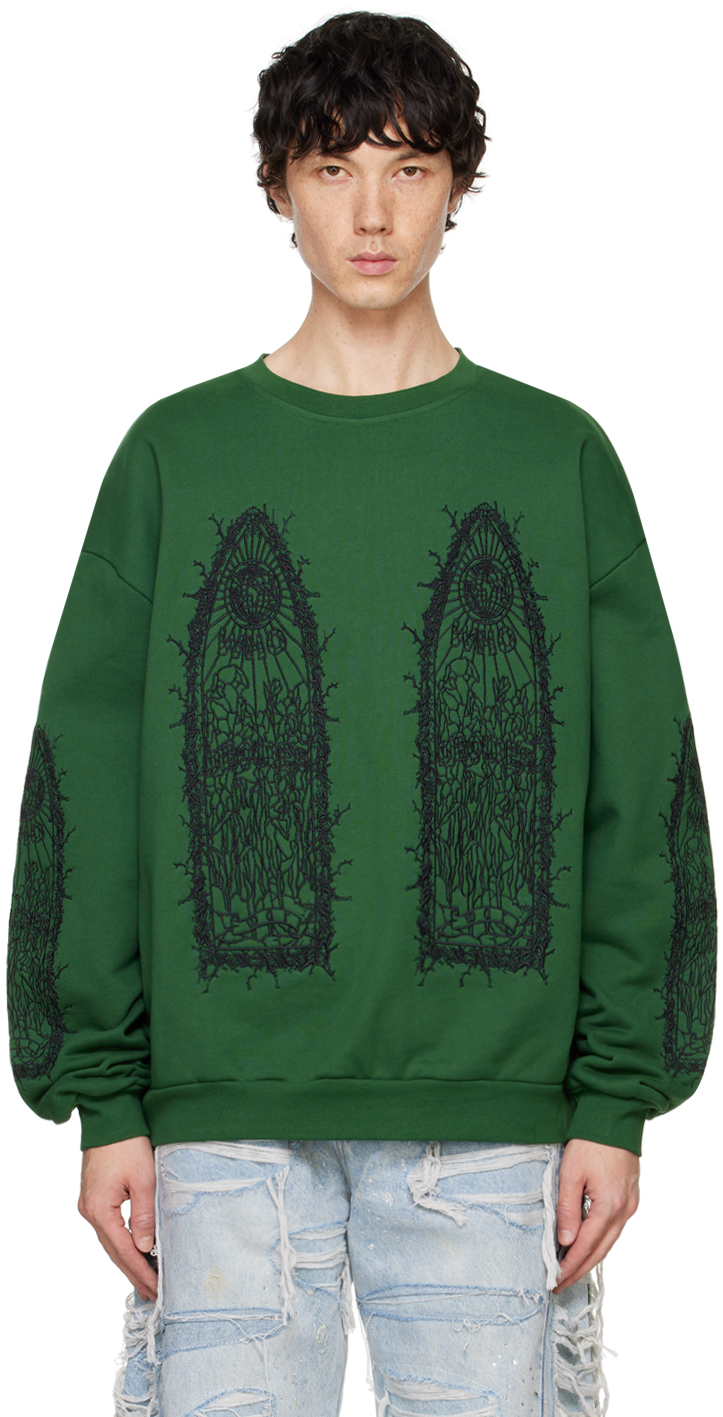 Green Thorned Sweatshirt