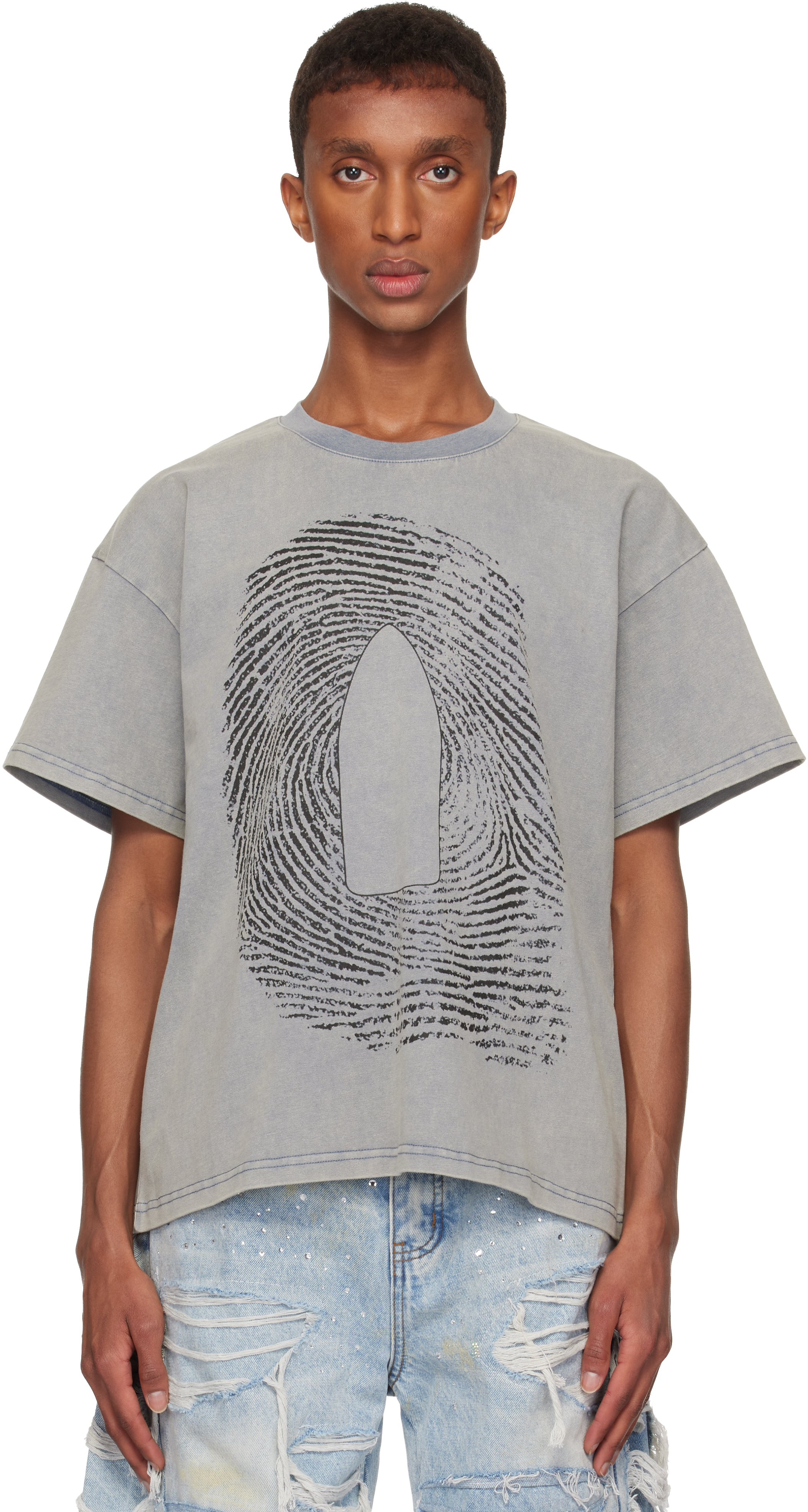 Indigo Scan Jersey T-shirt