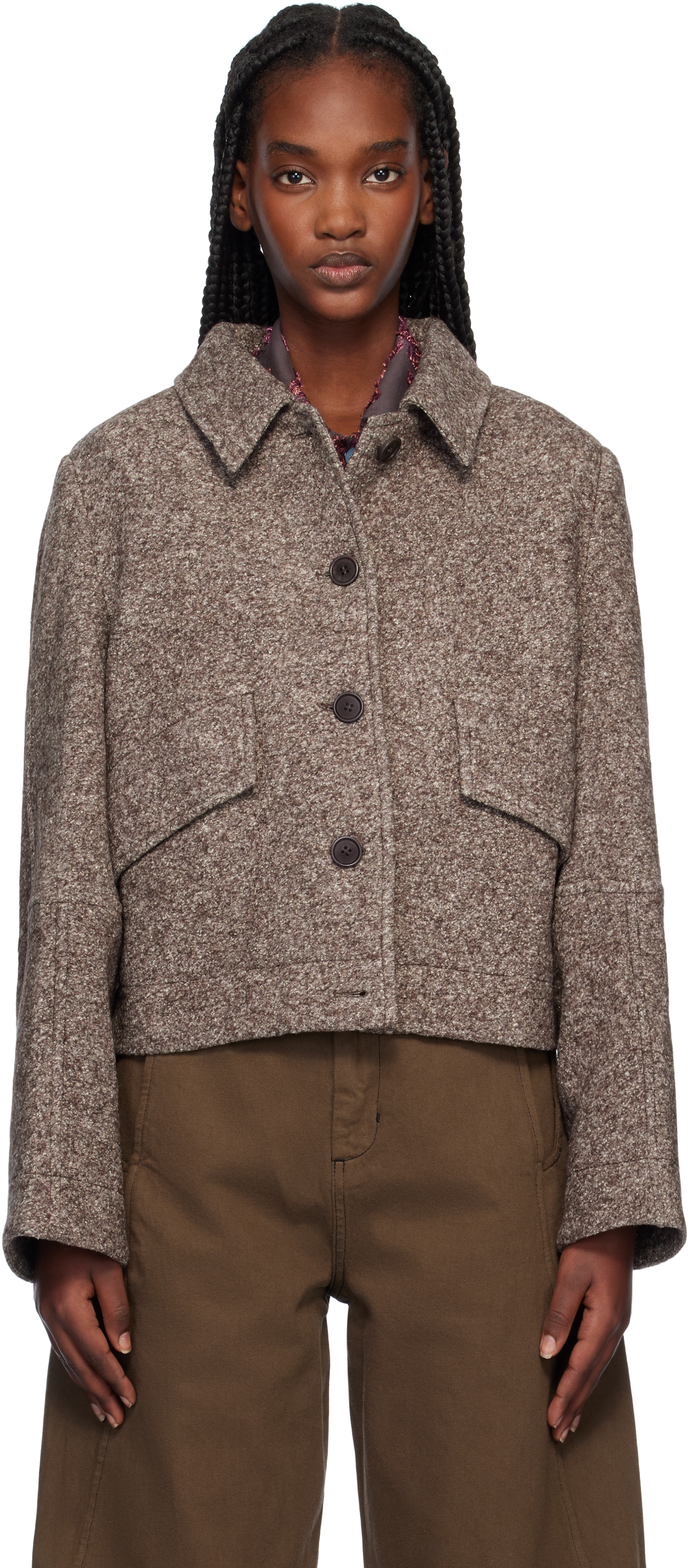 Taupe Dusk Wool Blazer