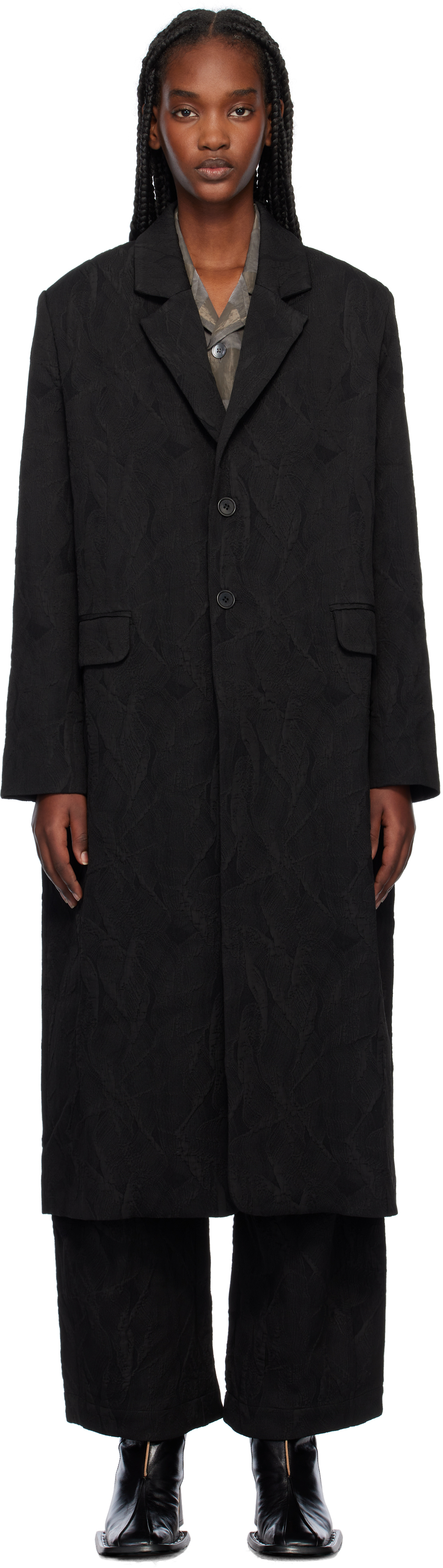 Black Cloud Long Coat