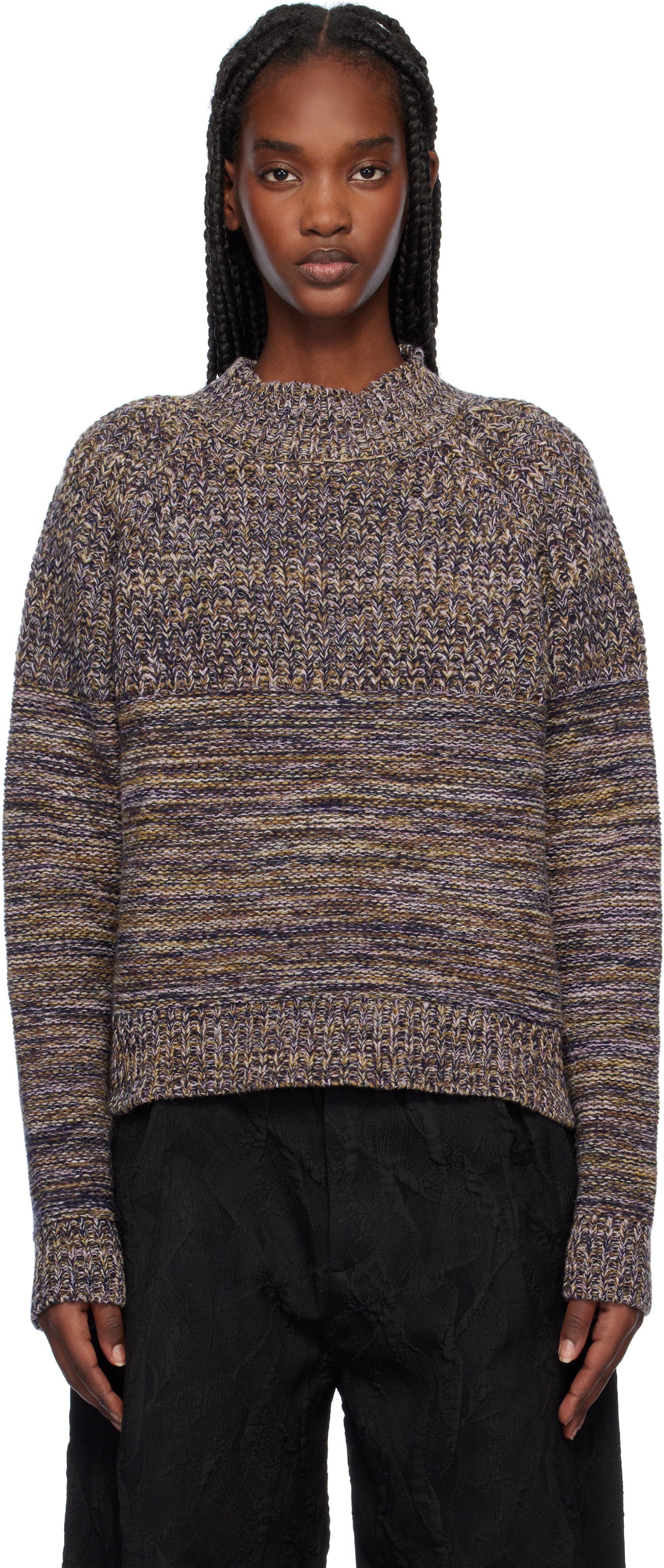 Multicolor Six End Knit Sweater