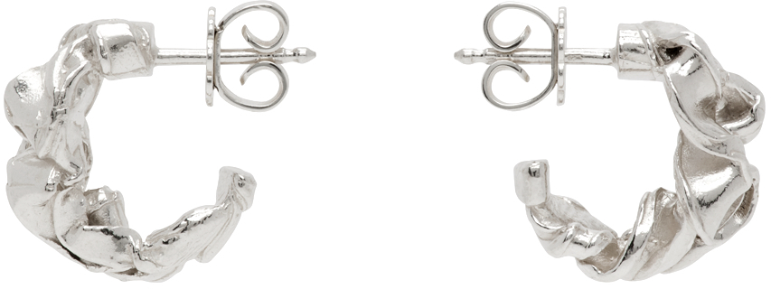 Silver Pelagos Hoop Earrings