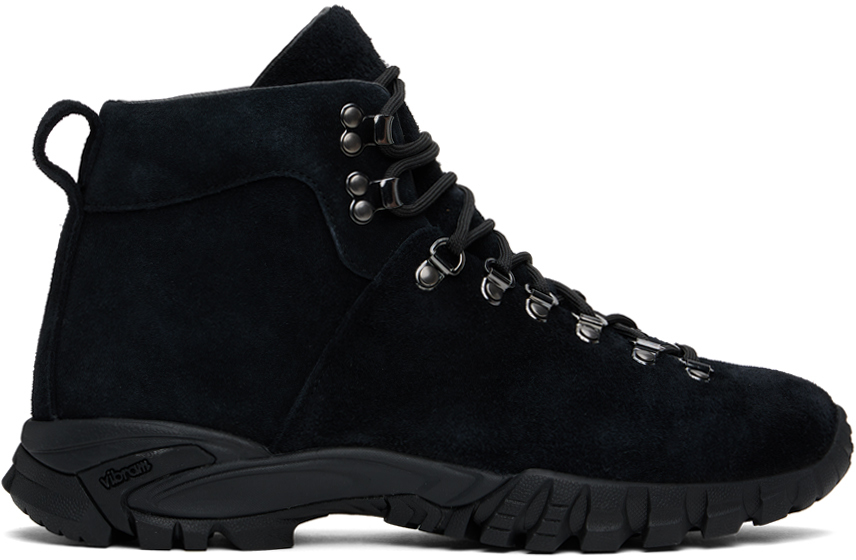 Shop Diemme Black Maser Light Hiker Boots In Black Suede