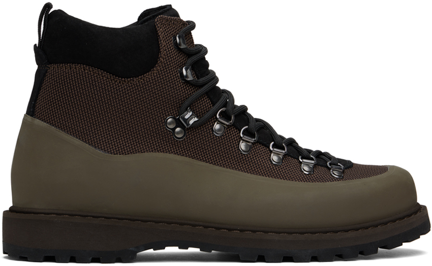 Shop Diemme Brown Roccia Vet Sport Boots In Brown Fabric