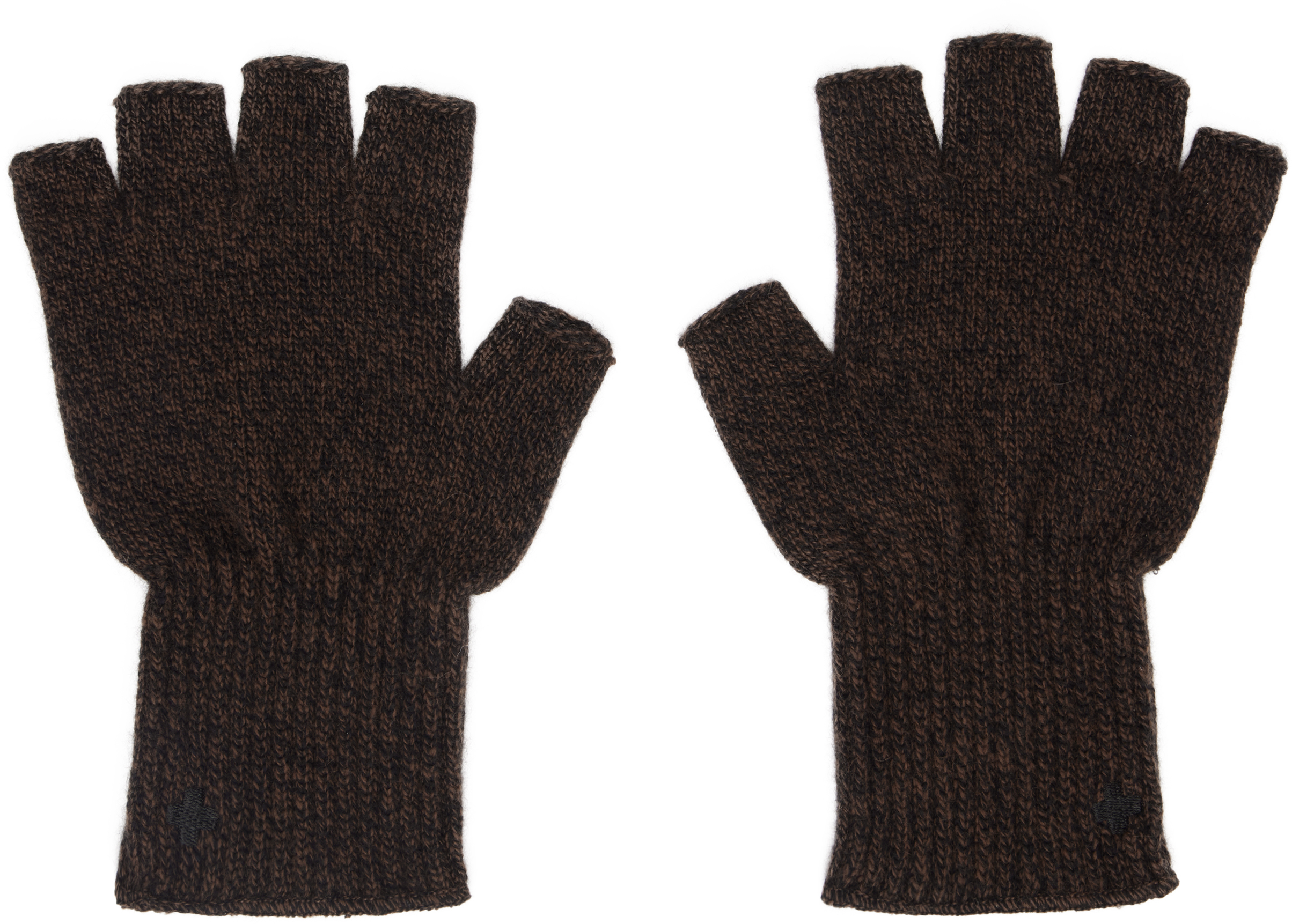 Brown Fingerless Gloves