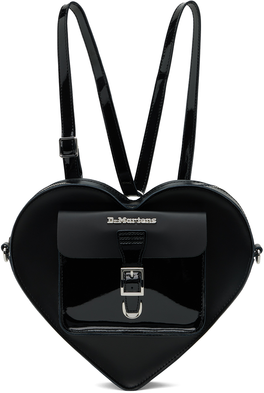 Dr Martens Hearts Leather Heart Backpack Black