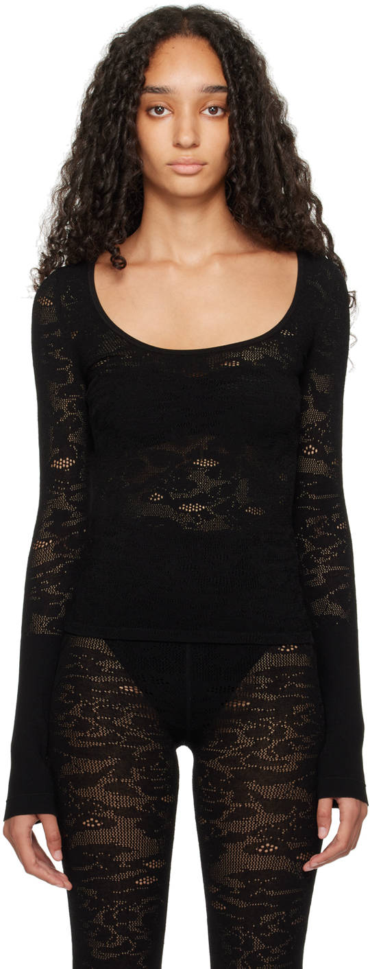 Black Ballet Lace Top