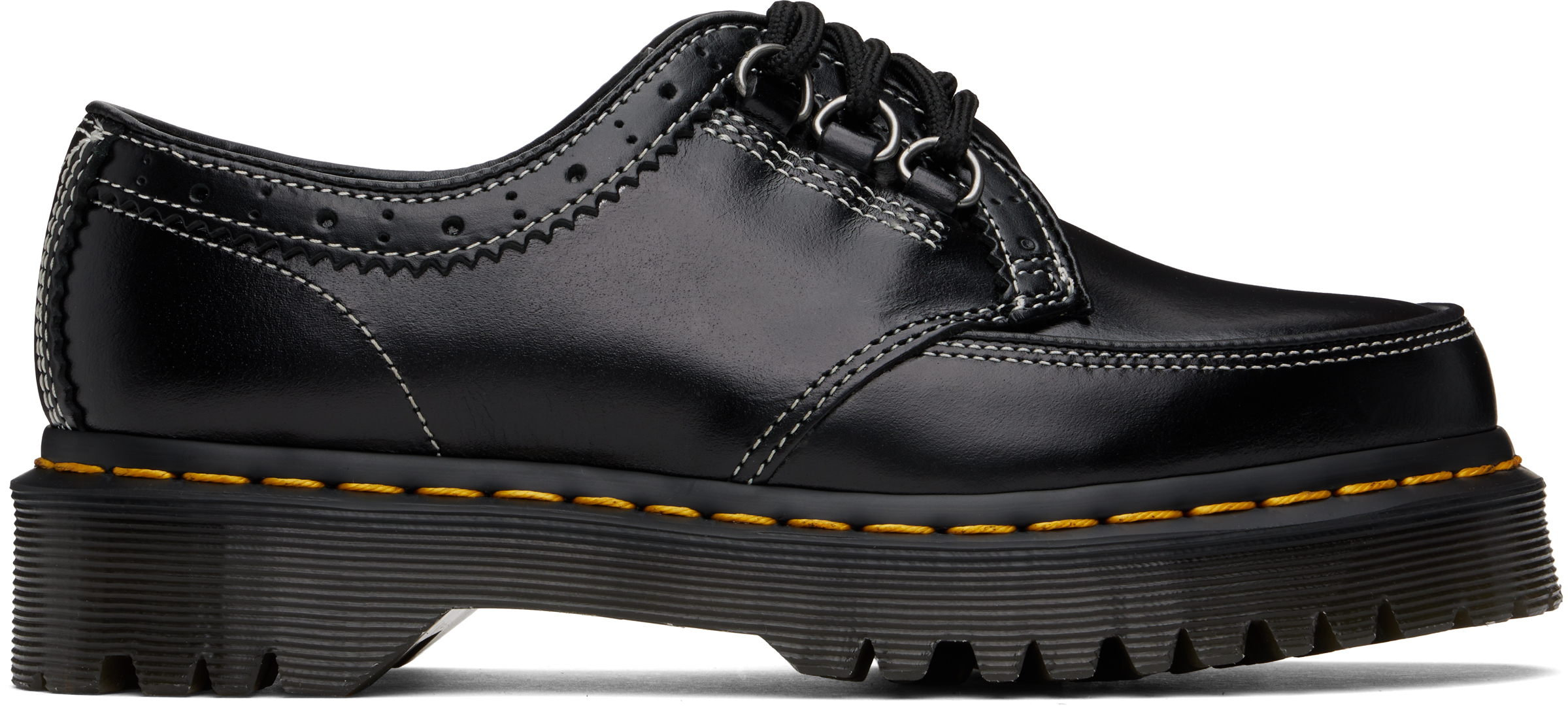 Dr. Martens' Black Creeper Evo Derbys In Black Analine