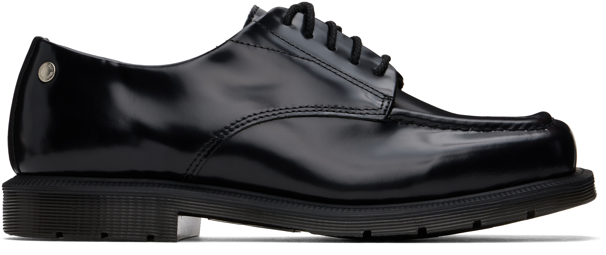 Shop Dr. Martens' Black Durrow 5i Dress Derbys In Black Buttero