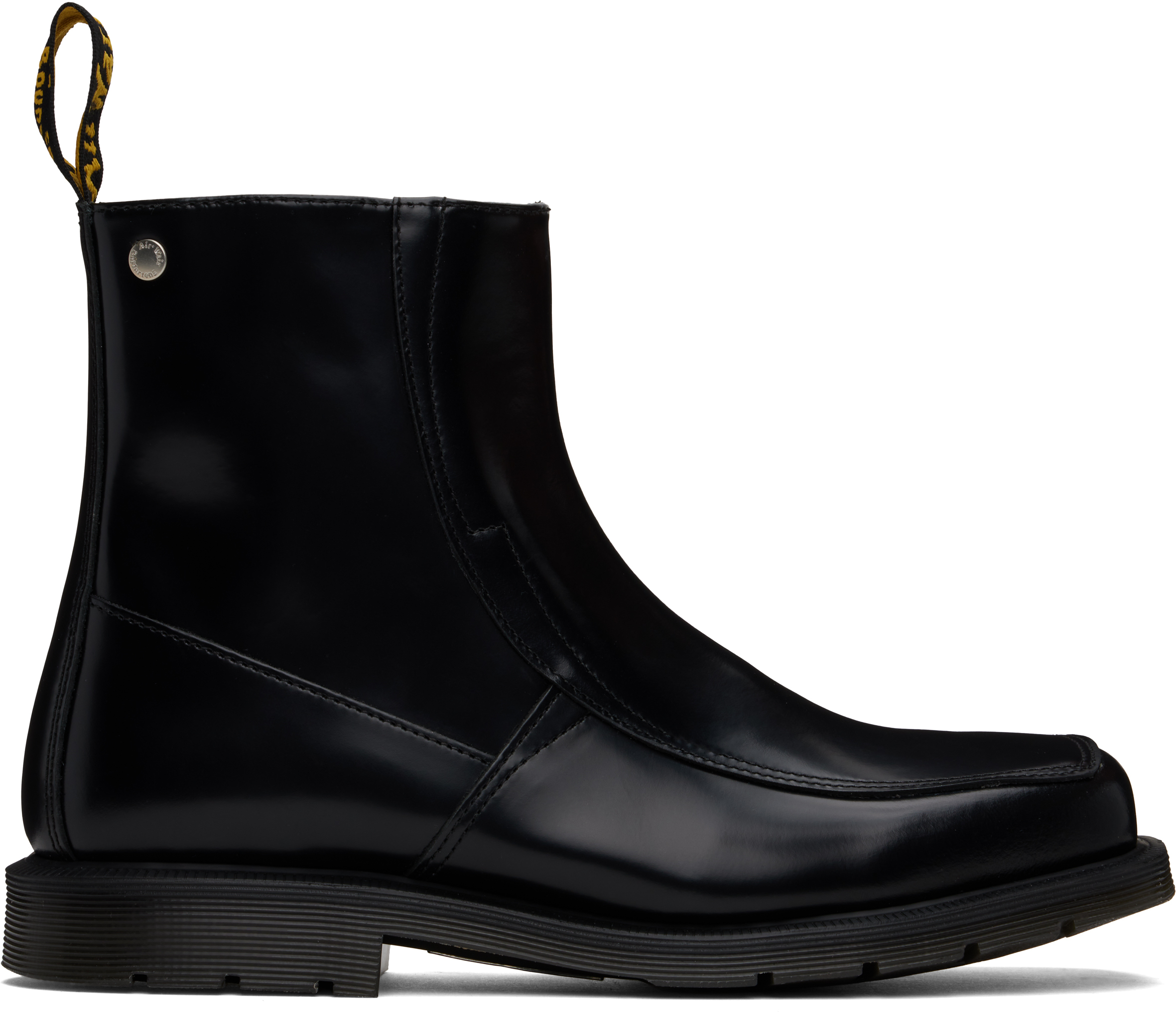 Shop Dr. Martens' Black Durrow Zip Boots In Black Buttero