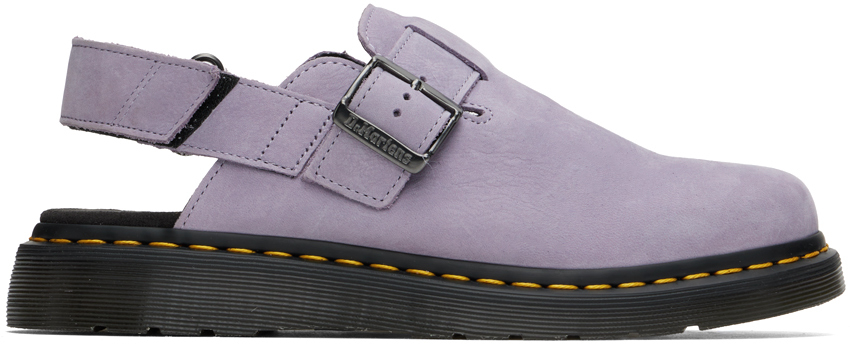 Shop Dr. Martens' Purple Jorge Ii Mules In Lavender Frost Butte