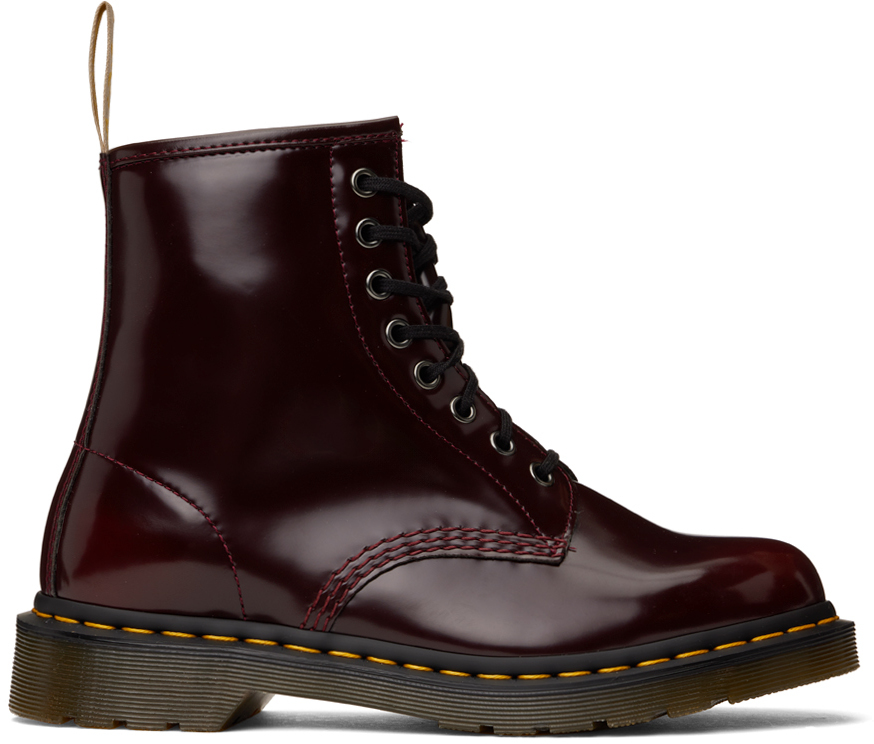 Dr. Martens 1460 バーガンディ ブーツ 1460 Smooth Leather Lace Up Boots in Burgundy | Dr. Martens
