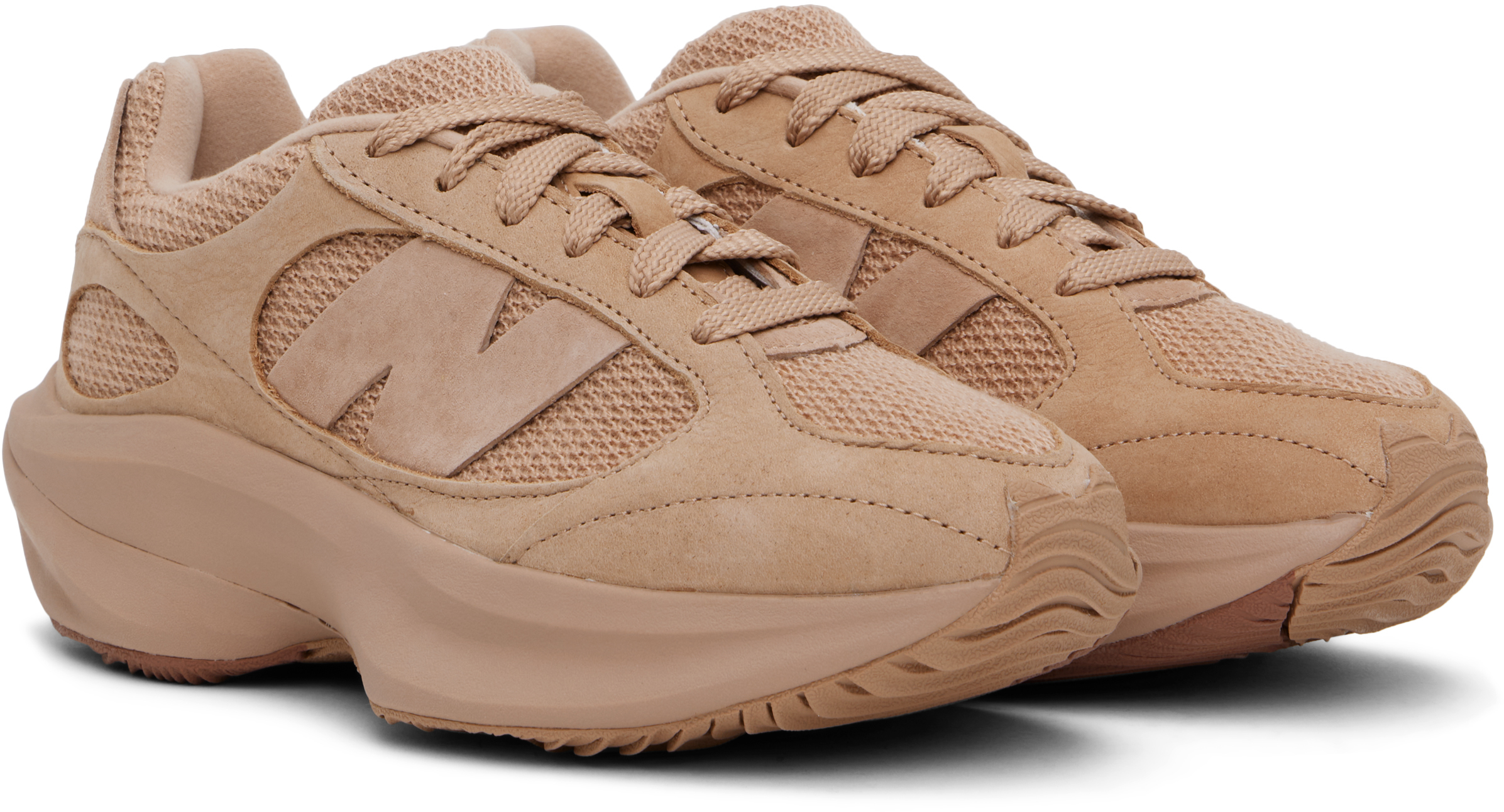 New Balance Wrpd Runner Low-top Sneakers In Flat Taupe With Sparrow In Flat Taupe/sparrow