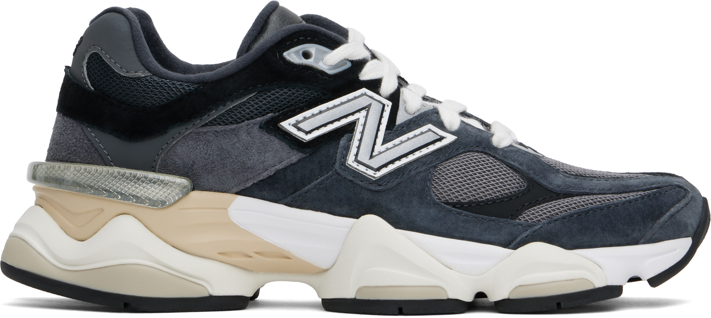 Black & Gray 9060 Sneakers by New Balance on Sale