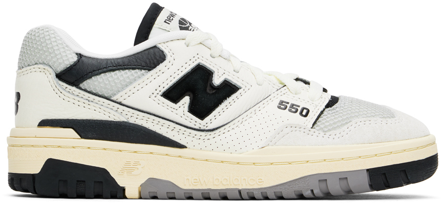New Balance Off-white 550 Trainers In Sea Salt/black