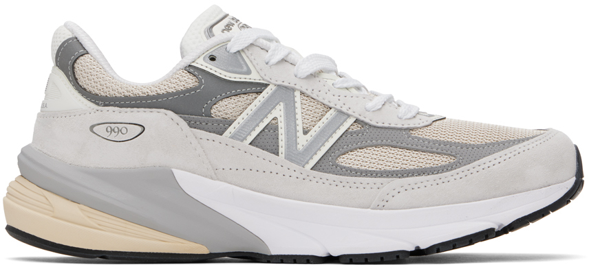 Shop New Balance Gray 'made In Usa' 990v6 Sneakers In Reflection