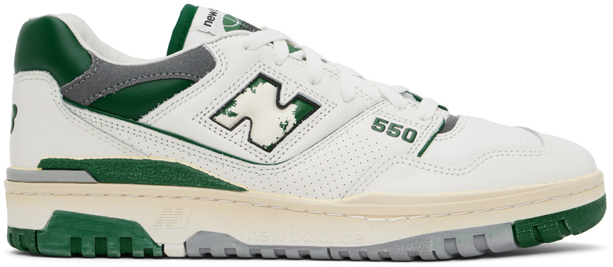 Shop New Balance Off-white 550 Sneakers In Sea Salt