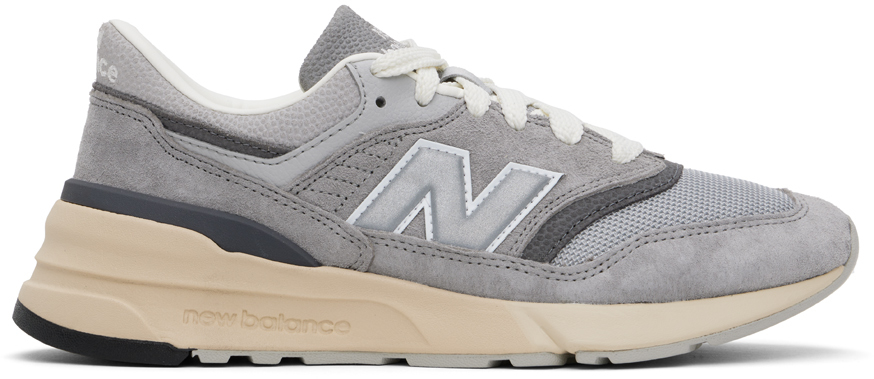 New Balance: Gray 997R Sneakers | SSENSE