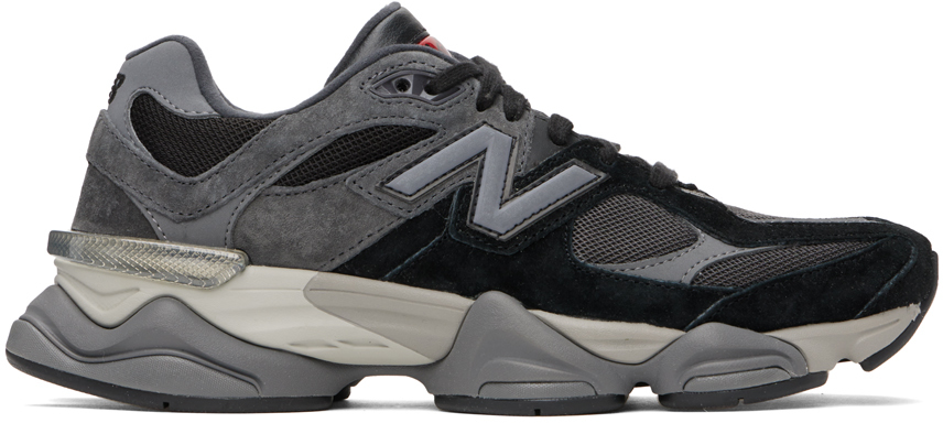 Shop New Balance Black & Gray 9060 Sneakers