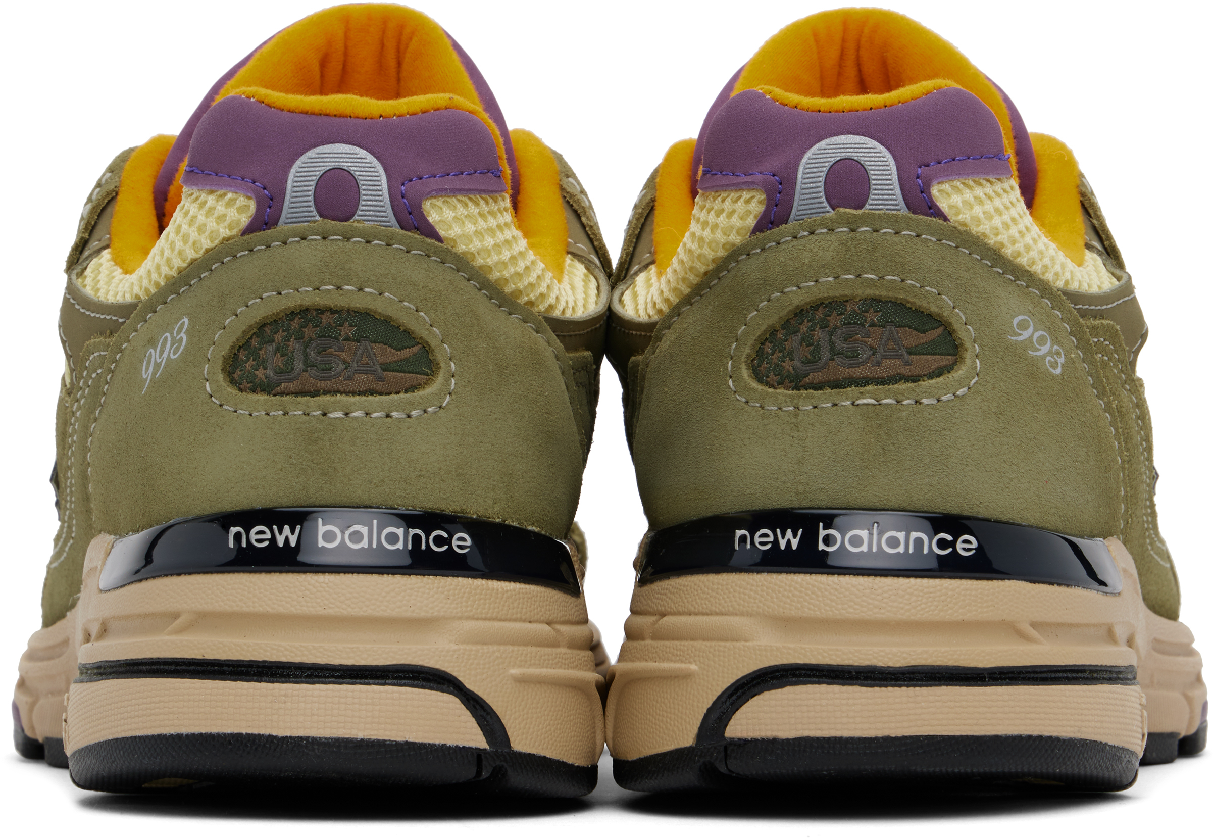 NEW BALANCE KHAKI MADE IN USA 993 SNEAKERS