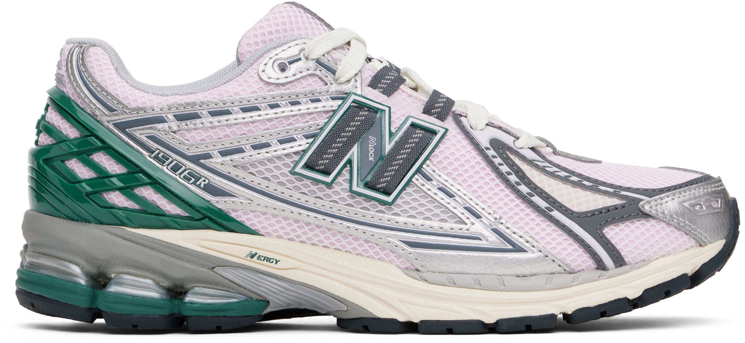Shop New Balance Pink & Silver 1906r Sneakers In Silver Metalic