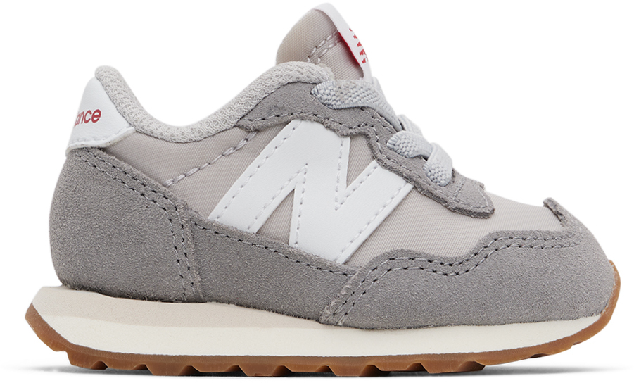 New Balance Baby Grey 237 Bungee Trainers In Marblehead|moonbeam