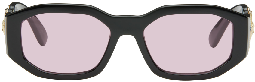 Black & Pink Medusa Biggie Sunglasses