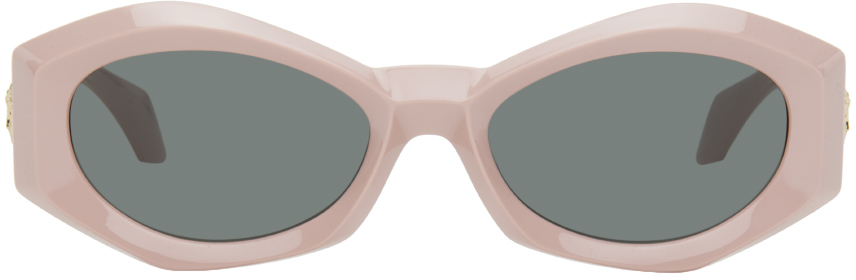 Pink Oval Sunglasses