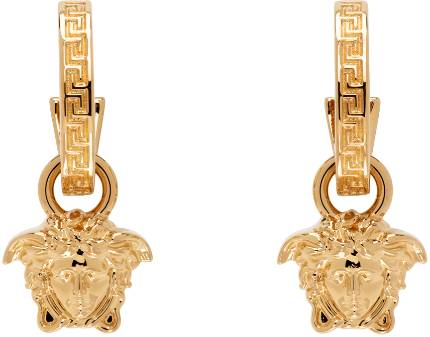 VERSACE ラ メドゥーサ グレカ フープ イヤリング ピアス ヒョンジン