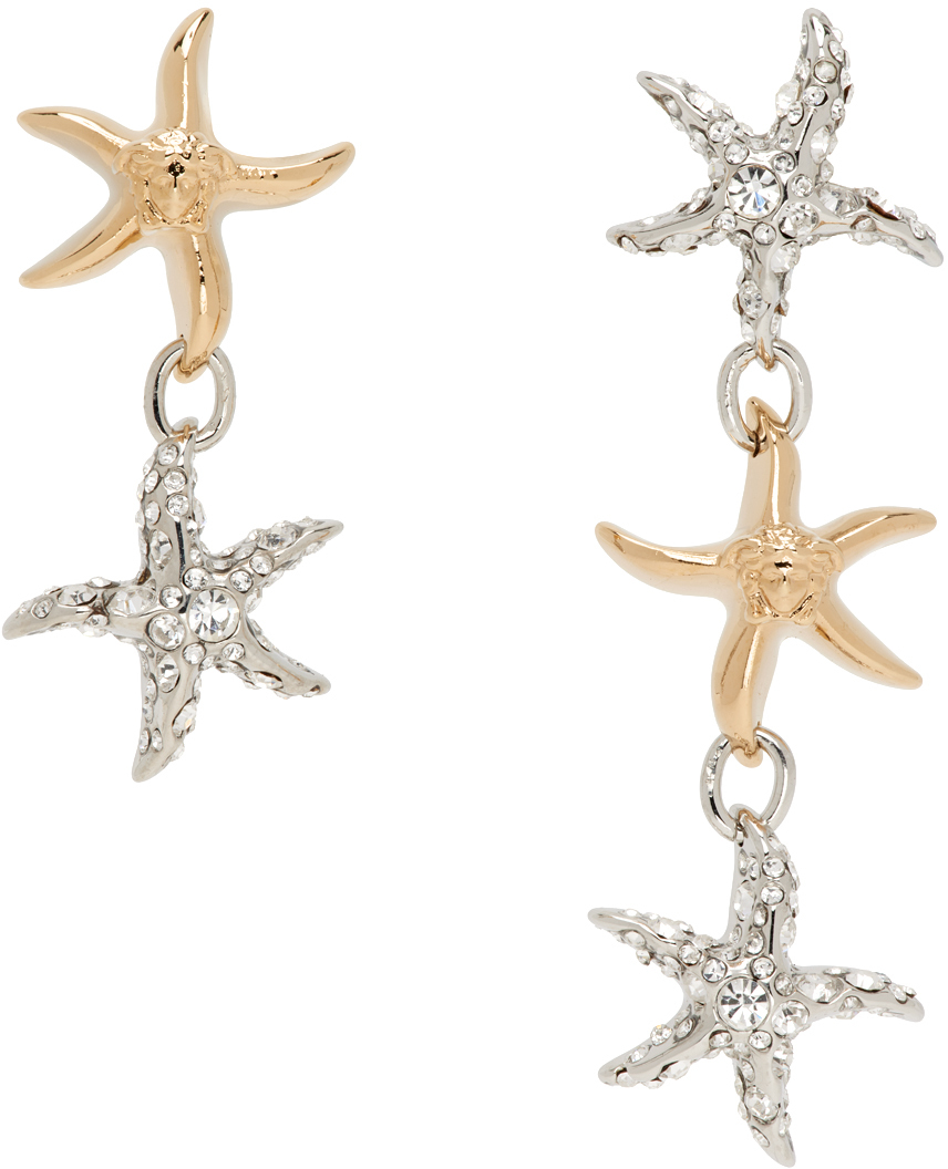 Silver & Gold Barocco Sea Drop Earrings
