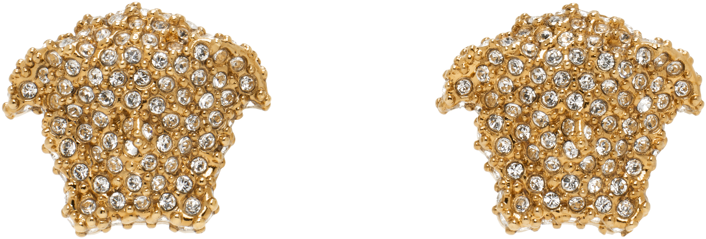 Gold Medusa Earrings