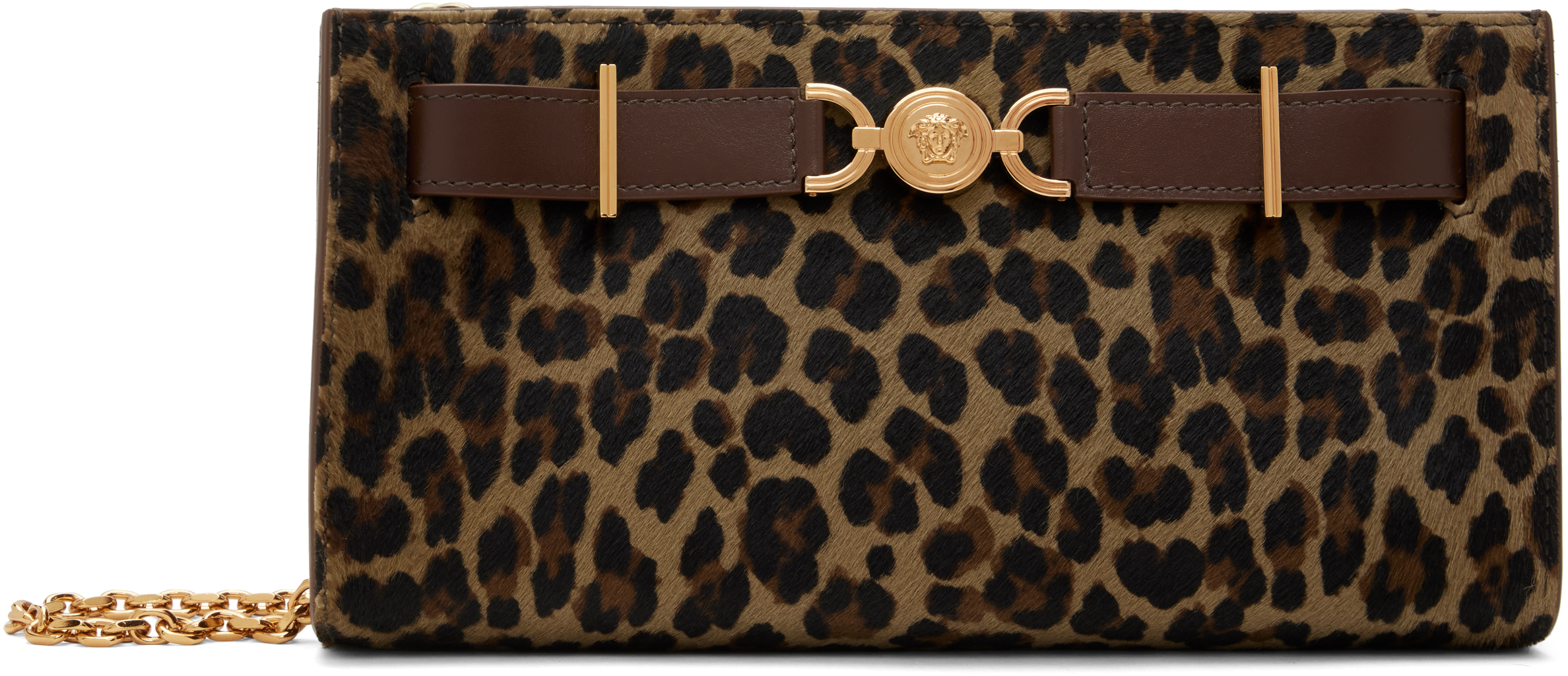 Brown & Black Leopard Medusa '95 Clutch