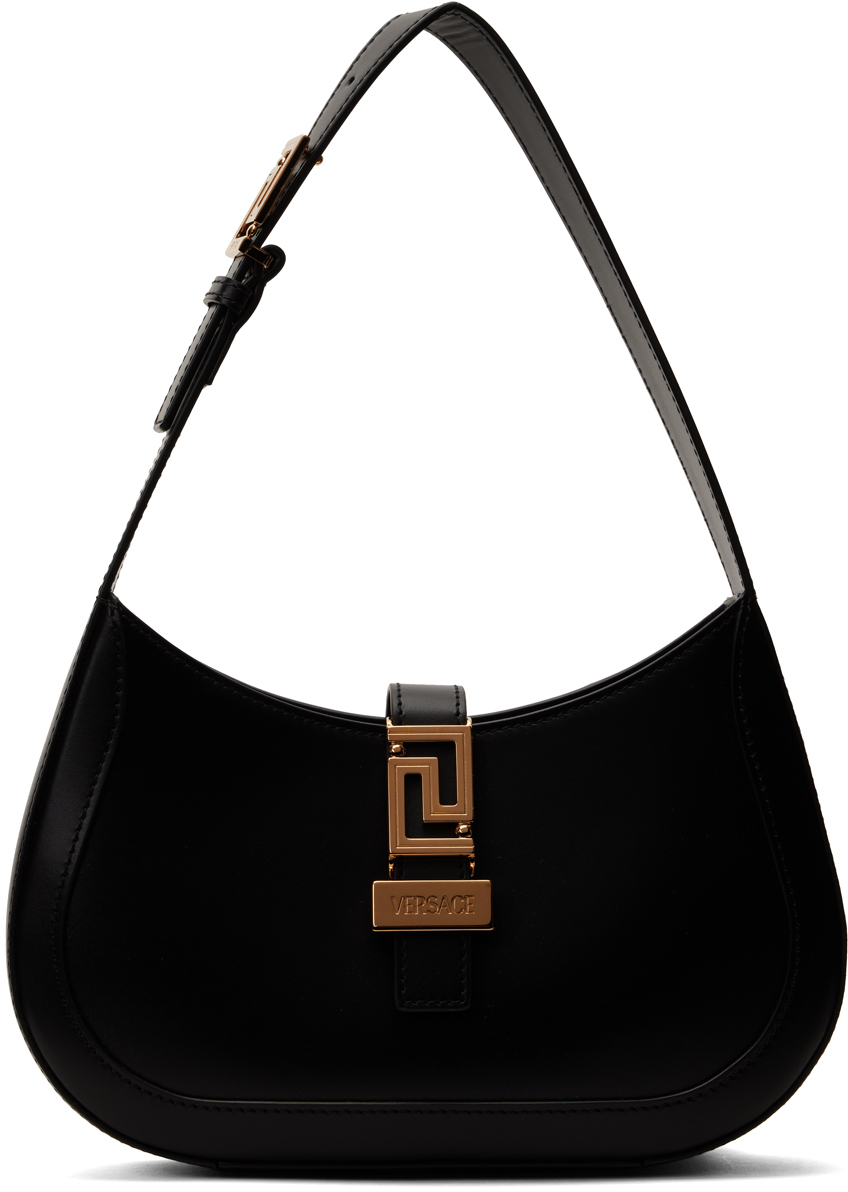 Black Greca Goddess Small Bag
