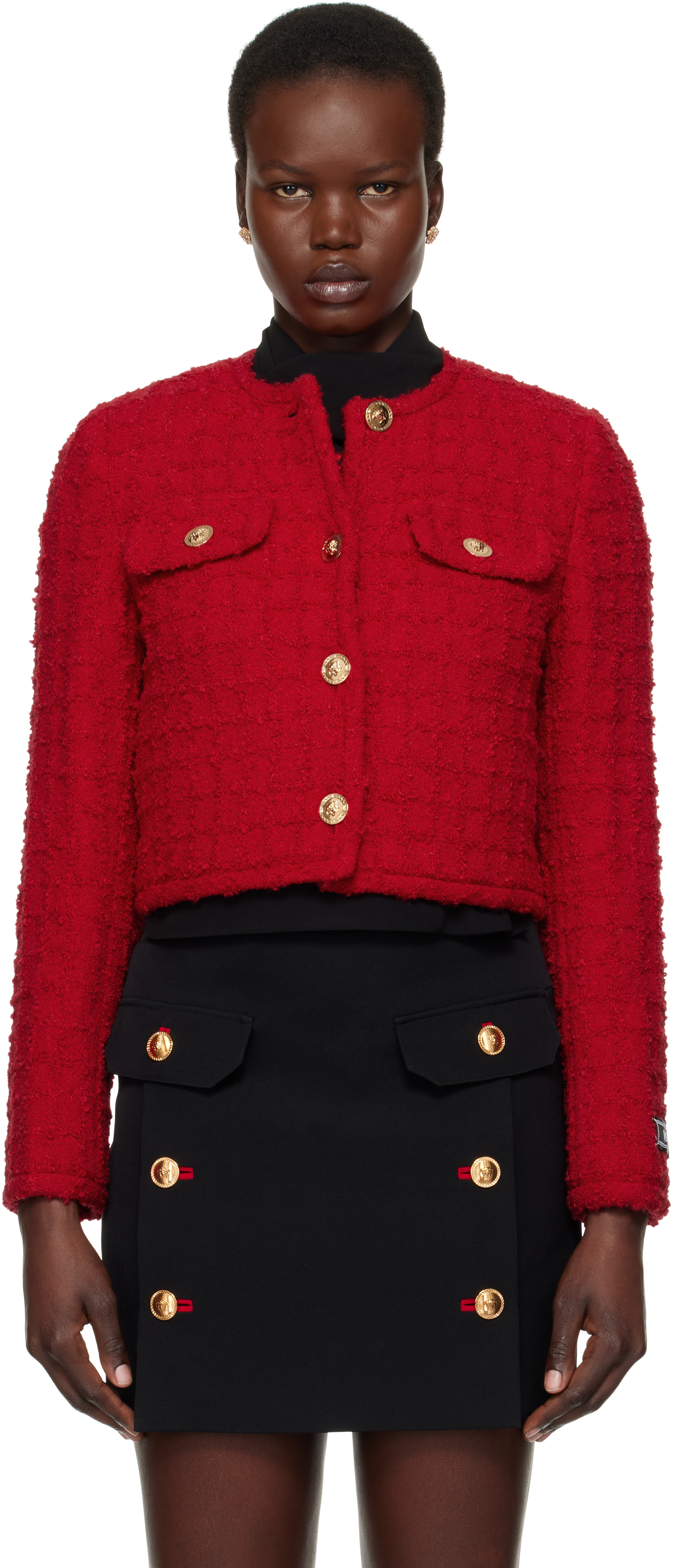 Red Heritage Tweed Jacket