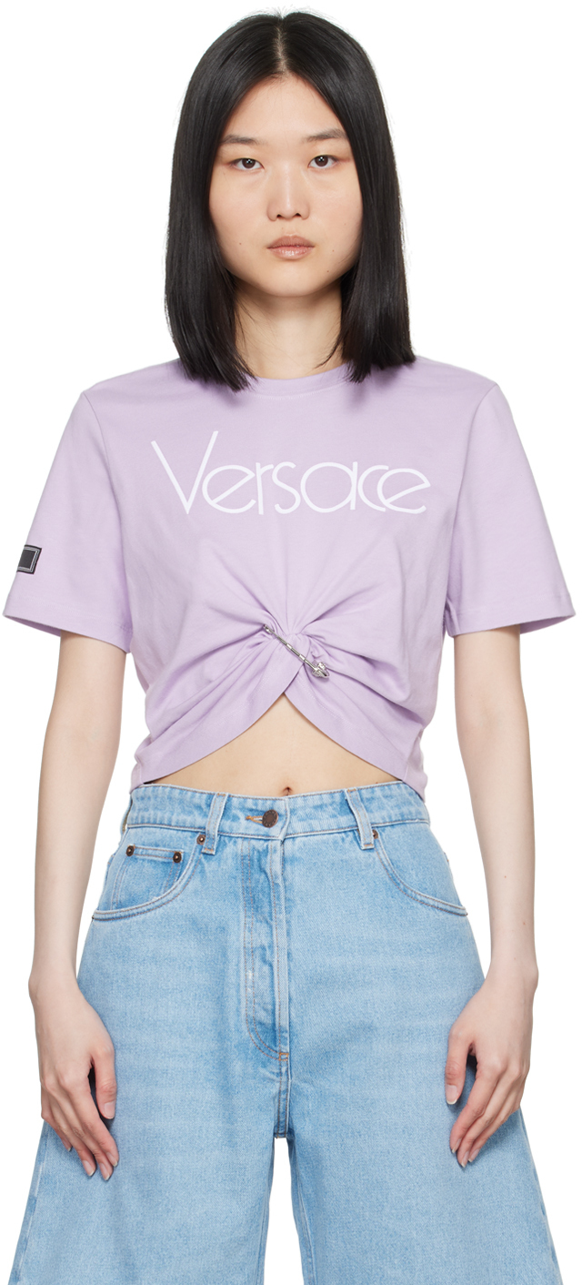 Versaceのパープル 1978 Re-Edition Tシャツがセール中