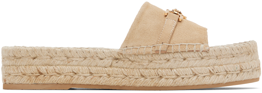 Beige Medusa 
95 Espadrille Sandals