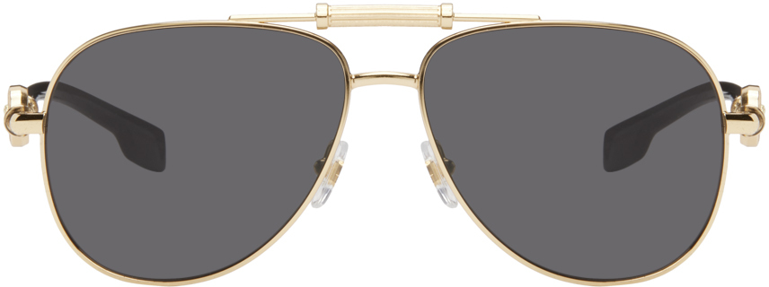 Gold Aviator Sunglasses